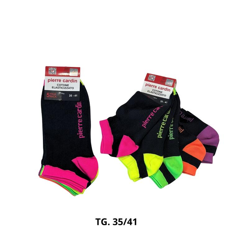 CALZINO PARISCARPA UNISEX FLUO PIERRE CARDIN PC376 (5 PAIA) Pierre Cardin