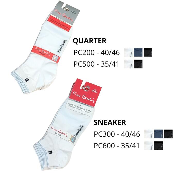 PIERRE CARDIN UNISEX KURZE SOCKEN AUS LISLE-FADEN PC200-300-500-600 Pierre Cardin