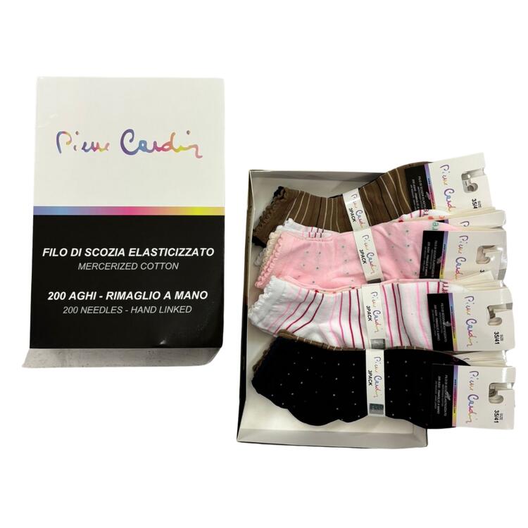 CALZINO QUARTER DONNA MODA FILO DI SCOZIA PIERRE CARDIN E32 (3 PAIA) Pierre Cardin