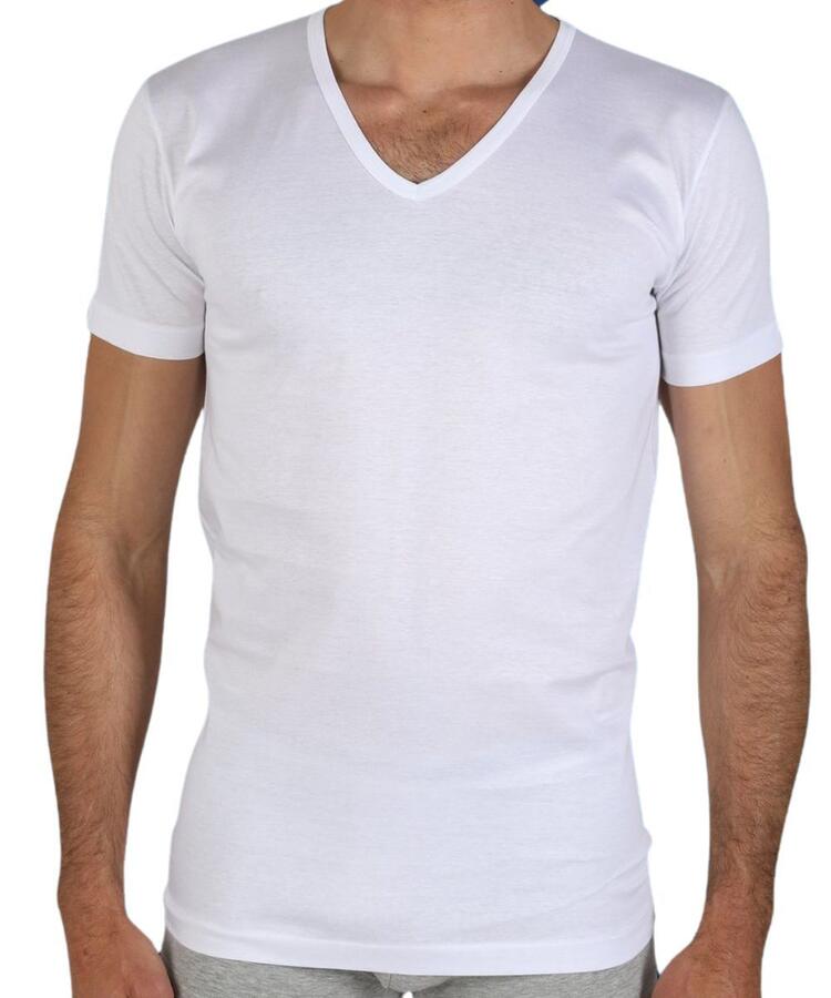 MAGLIA MANICA CORTA SCOLLO A V UOMO FRAGI PIERRE Fragi