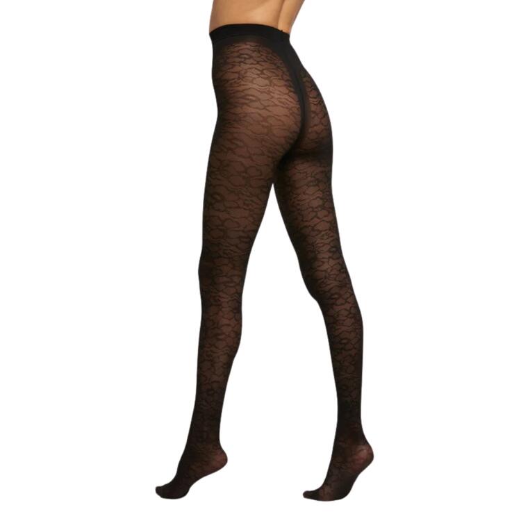 40 DEN TIGHTS WITH MACRO LACE PATTERN POMPEA 90772016 FIRE Pompea
