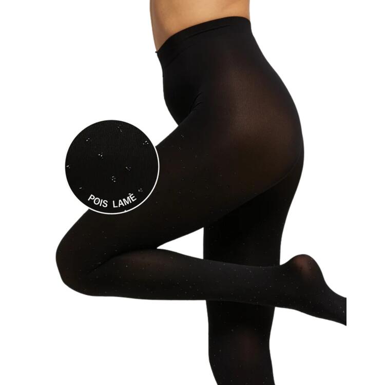 100 DEN TIGHTS WITH LAME POLKA DOTS POMPEA 90772015 TEMPESTA Pompea