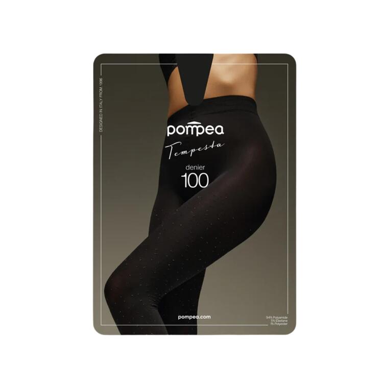 100 DEN TIGHTS WITH LAME POLKA DOTS POMPEA 90772015 TEMPESTA Pompea