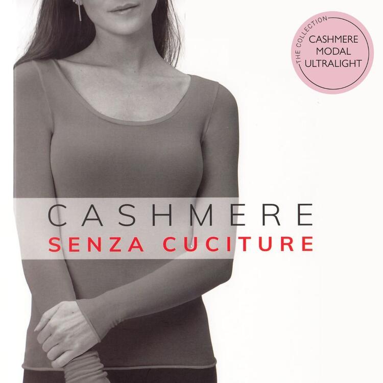 Maglia donna a manica lunga in cashmere ultralight Prisco Cash Dama Prisco