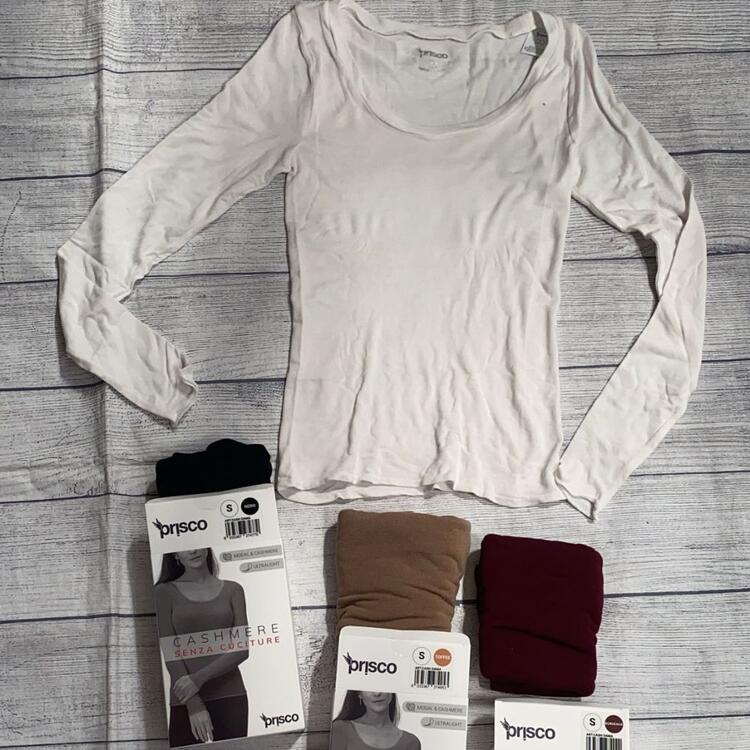 Maglia donna a manica lunga in cashmere ultralight Prisco Cash Dama Prisco