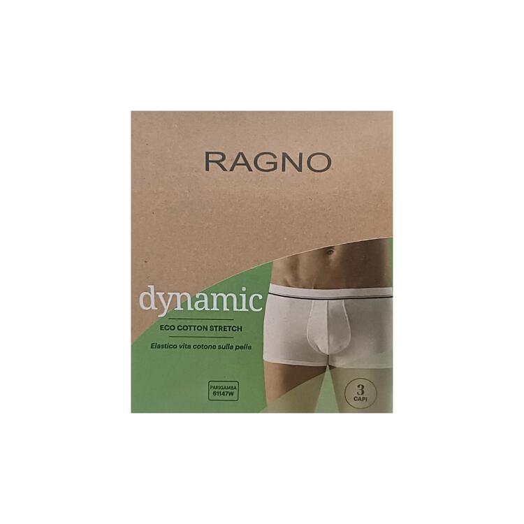 BOXER UOMO COTONE ELASTICIZZATO ELASTICO ESTERNO RAGNO 61147W (3 PAIA) RAGNO