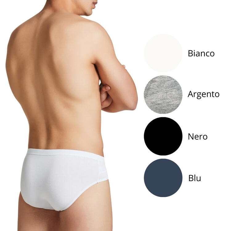 SLIP MIDI UOMO COTONE ELASTICIZZATO ELASTICO INTERNO RAGNO 61147Q (3 PAIA) RAGNO