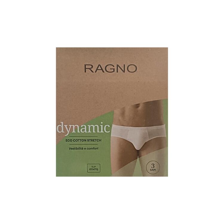 SLIP MIDI UOMO COTONE ELASTICIZZATO ELASTICO INTERNO RAGNO 61147Q (3 PAIA) RAGNO