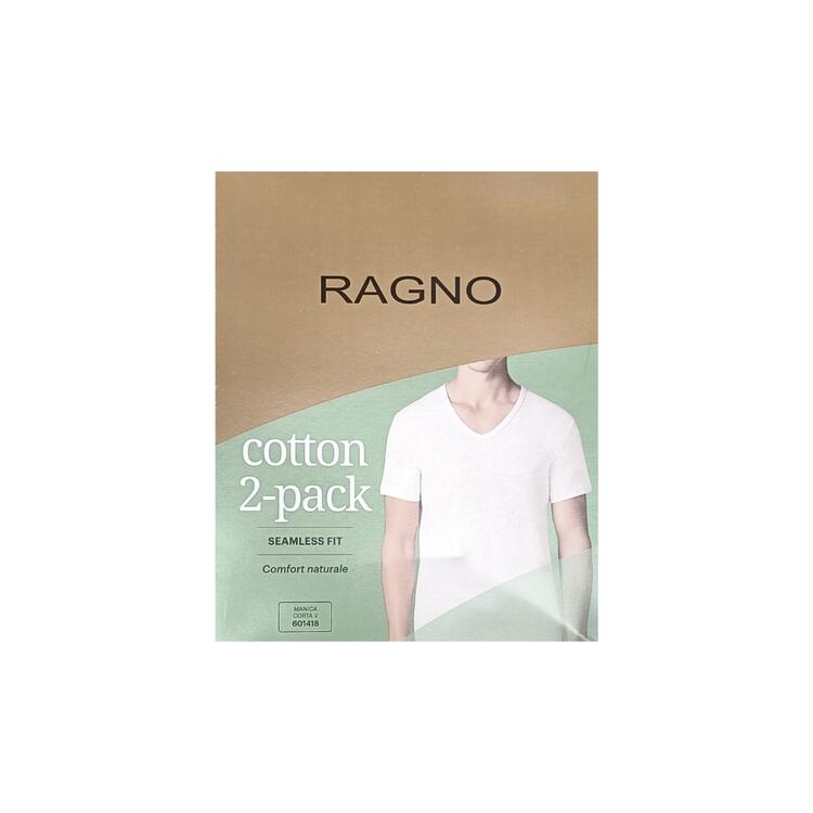 MAGLIA UOMO SCOLLO A V COTONE RAGNO 601418 (x2) RAGNO