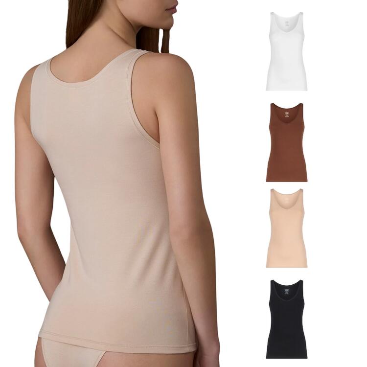 CANOTTIERA DONNA COTONE ELASTICIZZATO EXTRA FINE RAGNO DM05AJ RAGNO