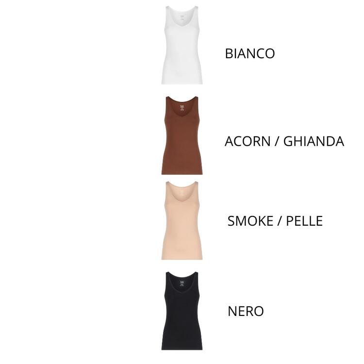 CANOTTIERA DONNA COTONE ELASTICIZZATO EXTRA FINE RAGNO DM05AJ RAGNO