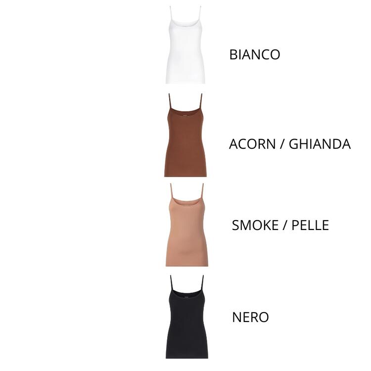 TOP DONNA SPALLINA COTONE ELASTICIZZATO EXTRA FINE RAGNO DM05AE RAGNO