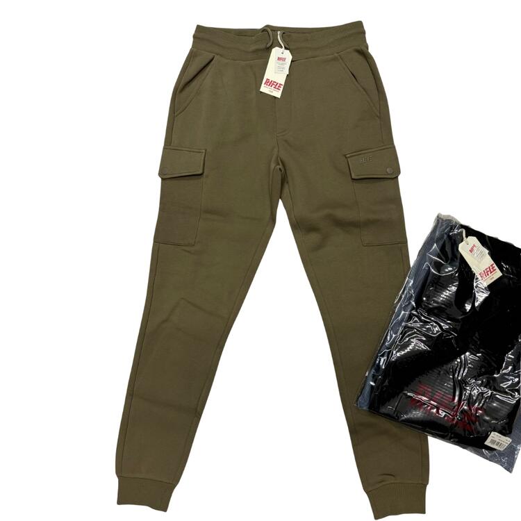 PANTALONE CARGO IN FELPA UOMO RIFLE RFL028 RIFLE