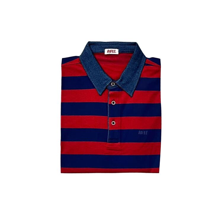 Herren-Polohemd mit Gewehrstreifen, Kurzarm, RFP569 RIFLE