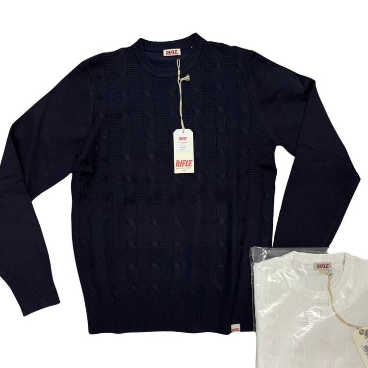 MAGLIONE TRECCIA UOMO RIFLE RFTR447 RIFLE