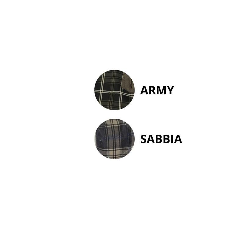 Felpa uomo con cappuccio e zip in fantasia scozzese Rifle RFF807 RIFLE