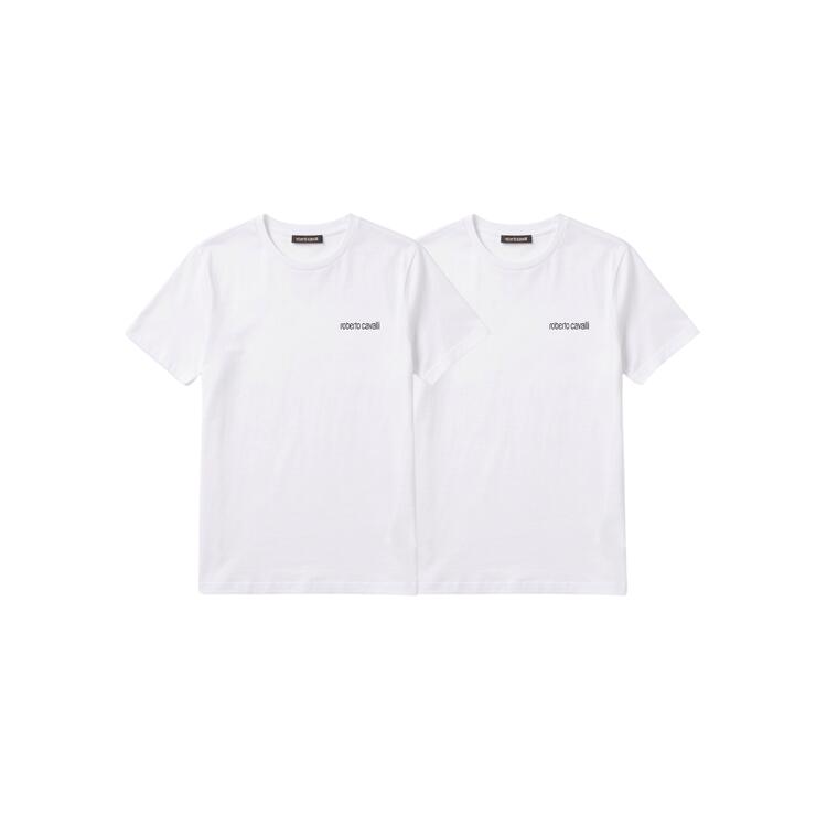 T-shirt uomo girocollo in cotone elasticizzato Roberto Cavalli WSO00E CE010 (2 capi) ROBERTO CAVALLI