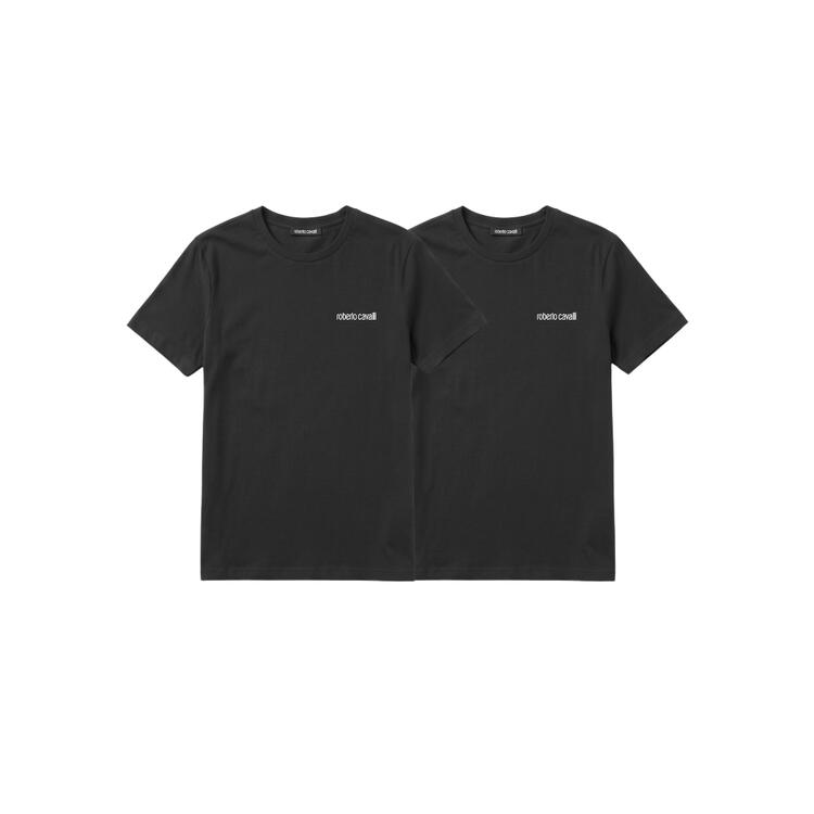 T-shirt uomo girocollo in cotone elasticizzato Roberto Cavalli WSO00E CE010 (2 capi) ROBERTO CAVALLI