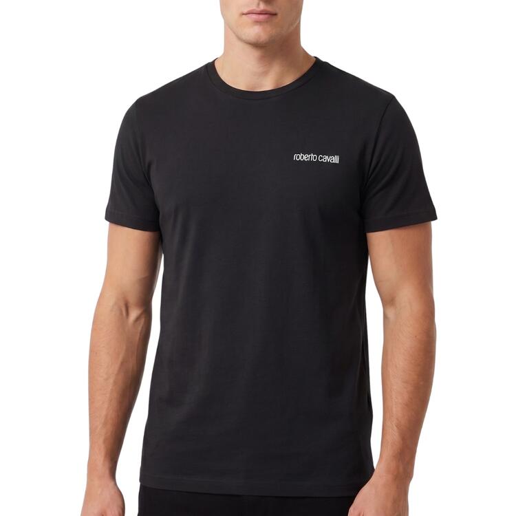T-shirt uomo girocollo in cotone elasticizzato Roberto Cavalli WSO00E CE010 (2 capi) ROBERTO CAVALLI
