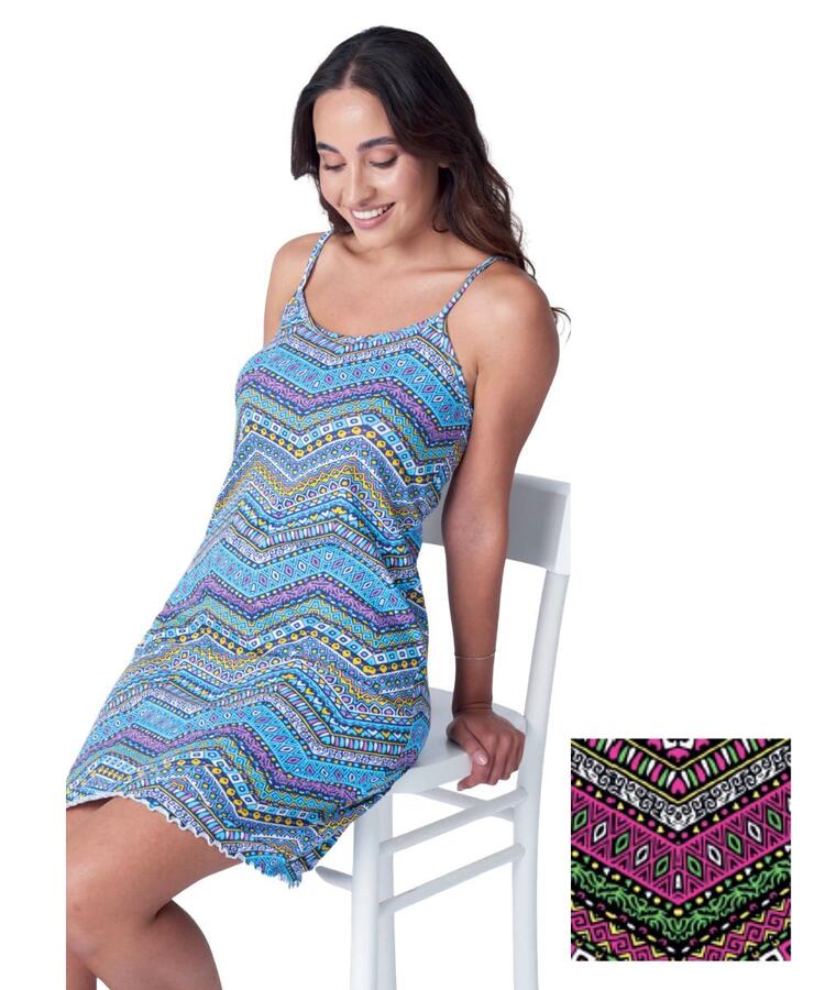 Camicia da notte donna a spallina stretta in jersey di cotone Karelpiu' SB0435 KarelPiù