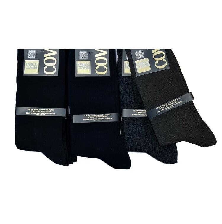 CALZINO LUNGO UOMO IN CALDO COTONE ELASTICIZZATO ENRICO COVERI SNOWLINE 1 PAIO COVERI