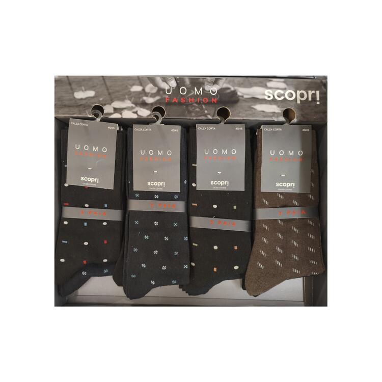 Calza corta uomo in caldo cotone elasticizzato Scopri art. Avellino (tri-pack) Scopri Calze