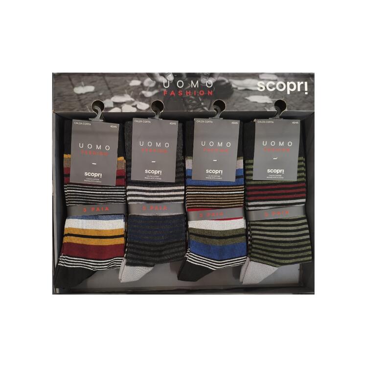 Calza corta uomo in caldo cotone elasticizzato Scopri art. Cuneo (tri-pack) Scopri Calze