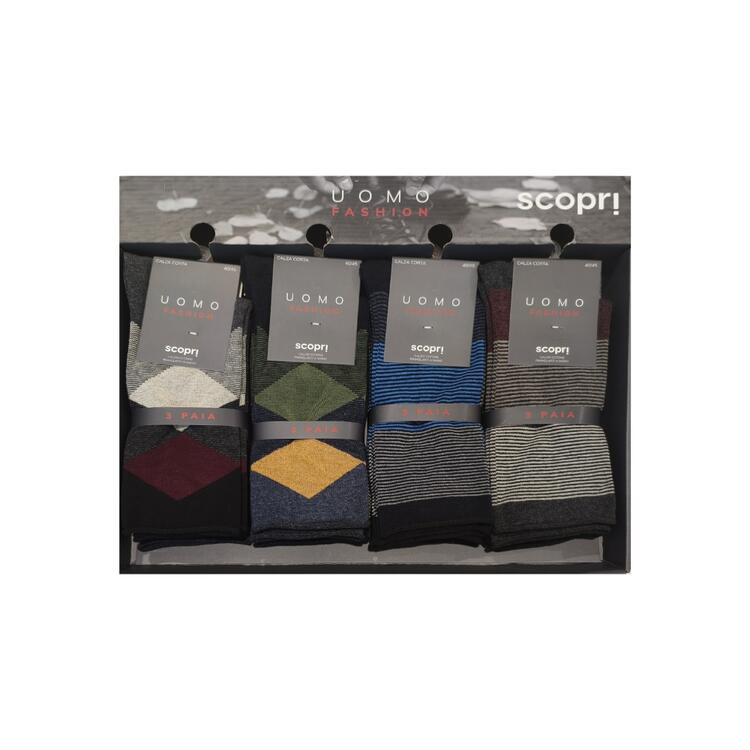 Calza corta uomo in caldo cotone elasticizzato Scopri art. Hugo (tri-pack) Scopri Calze