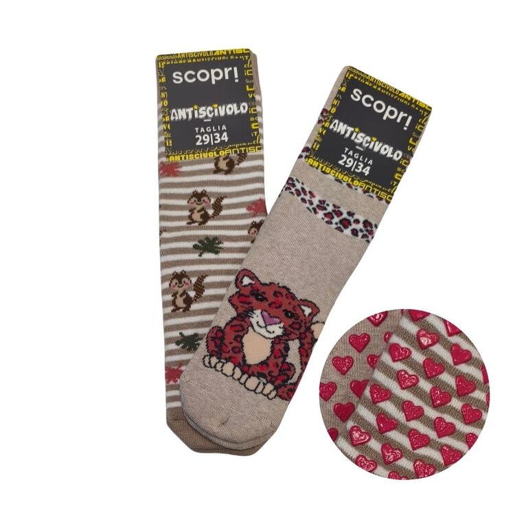 Calzino antiscivolo bambini Scopri Memole (2 PAIA) Scopri Calze