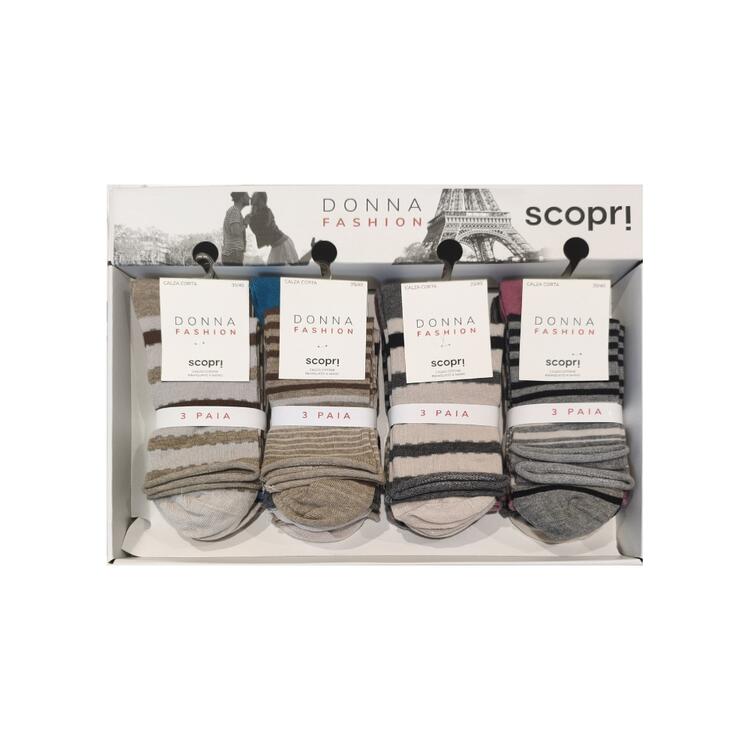 Calza corta smollata donna in caldo cotone elasticizzato Scopri Marlena (tri-pack) Scopri Calze
