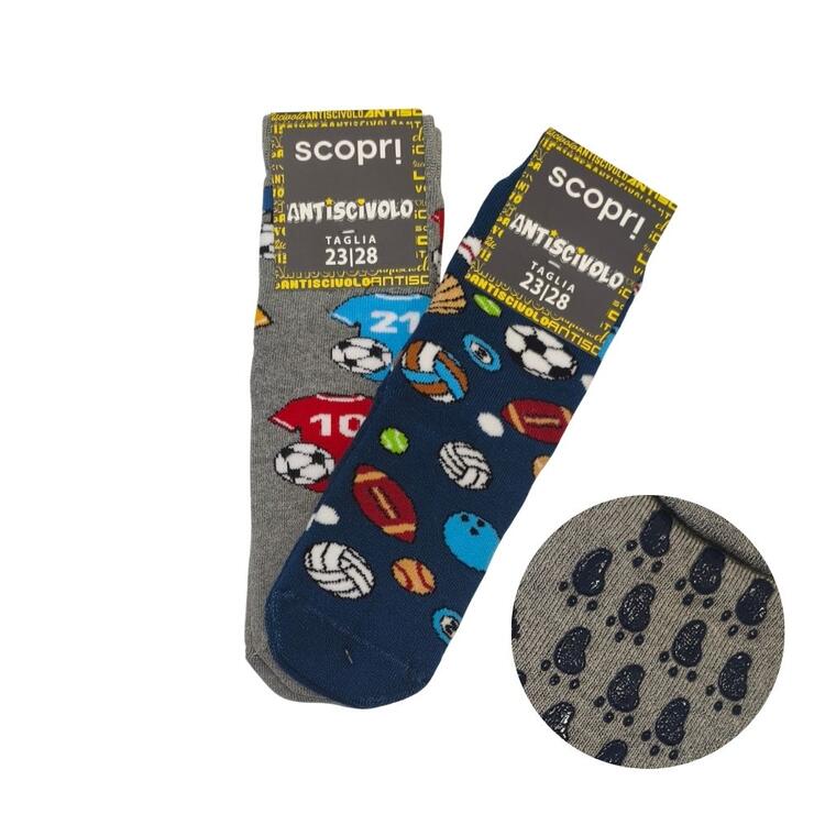 Calzino antiscivolo bambini Scopri Willy (2 PAIA) Scopri Calze