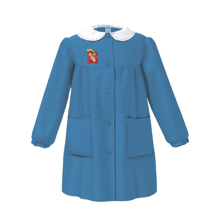 GREMBIULE SCUOLA BAMBINA SIGGI 33GR4211 RICAMO BIMBA CUORE Siggi