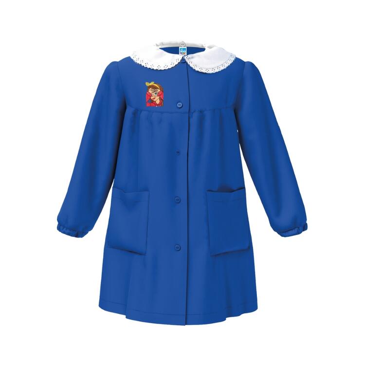 GREMBIULE SCUOLA BAMBINA SIGGI 33GR4211 RICAMO BIMBA CUORE Siggi