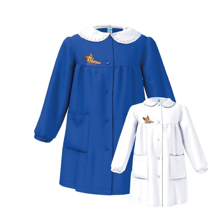 GREMBIULE SCUOLA BAMBINA SIGGI 33GR4215 RICAMO GATTO Siggi