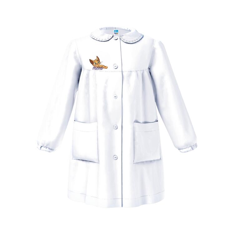 GREMBIULE SCUOLA BAMBINA SIGGI 33GR4215 RICAMO GATTO Siggi