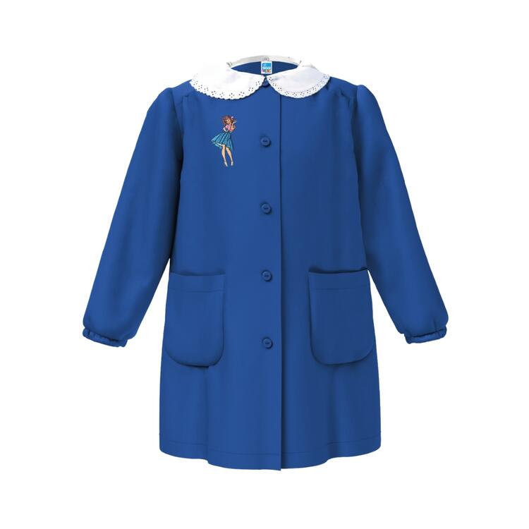 GREMBIULE SCUOLA BAMBINA SIGGI 33GR4216 RICAMO RAGAZZA Siggi