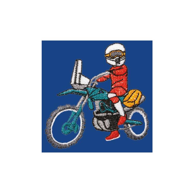 GREMBIULE SCUOLA BAMBINO SIGGI 33GR4240 RICAMO MOTOCROSS Siggi