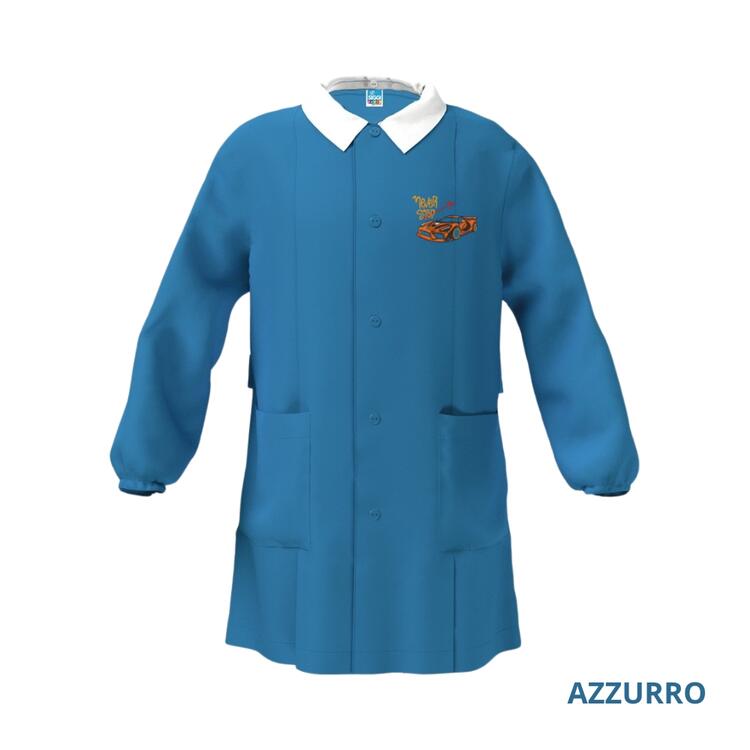 GREMBIULE SCUOLA BAMBINO SIGGI 33GR4243 RICAMO AUTO DA CORSA Siggi