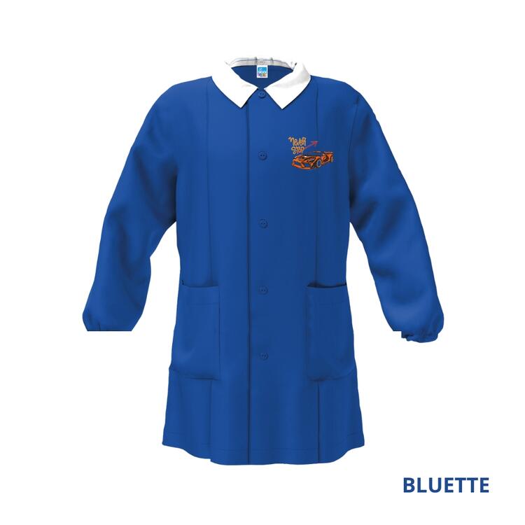GREMBIULE SCUOLA BAMBINO SIGGI 33GR4243 RICAMO AUTO DA CORSA Siggi