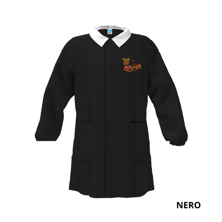 GREMBIULE SCUOLA BAMBINO SIGGI 33GR4243 RICAMO AUTO DA CORSA Siggi