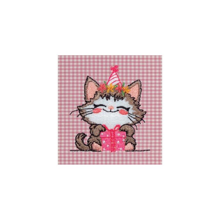 GREMBIULE ASILO BAMBINA SIGGI 33GR4330 RICAMO GATTINO Siggi