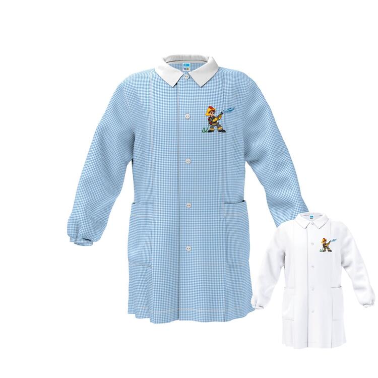 GREMBIULE ASILO BAMBINO SIGGI 33GR4352 RICAMO POMPIERE Siggi