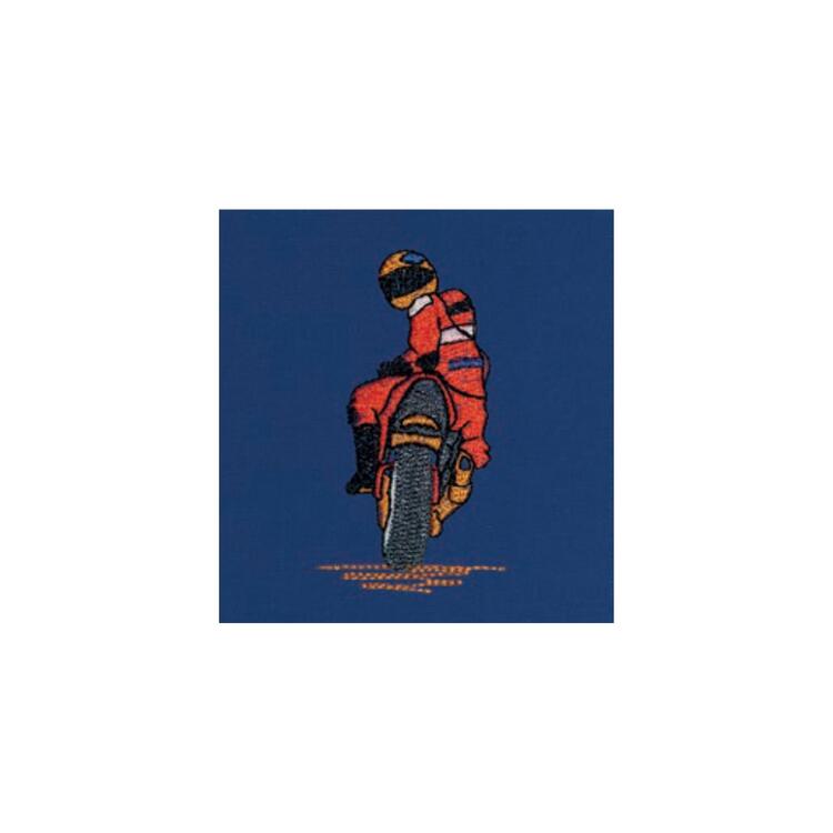 CASACCA SCUOLA BAMBINO SIGGI 33CS1888 RICAMO MOTO Siggi