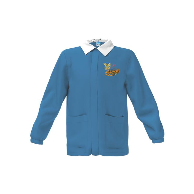 CASACCA SCUOLA BAMBINO SIGGI 33CS1842 RICAMO AUTO DA CORSA Siggi