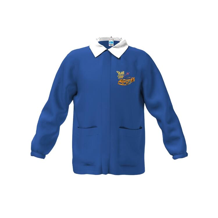 CASACCA SCUOLA BAMBINO SIGGI 33CS1842 RICAMO AUTO DA CORSA Siggi