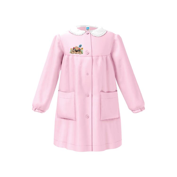 GREMBIULE SCUOLA BAMBINA SIGGI 33GR4364 RICAMO CAGNOLINO Siggi