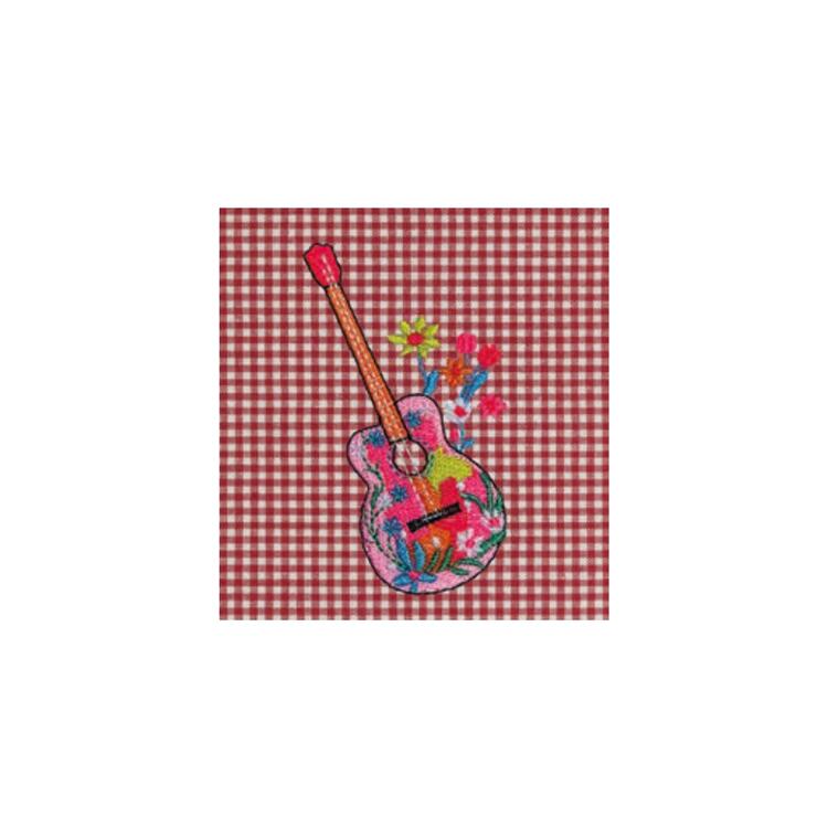 GREMBIULE SCUOLA BAMBINA SIGGI 33GR4378 RICAMO CHITARRA Siggi