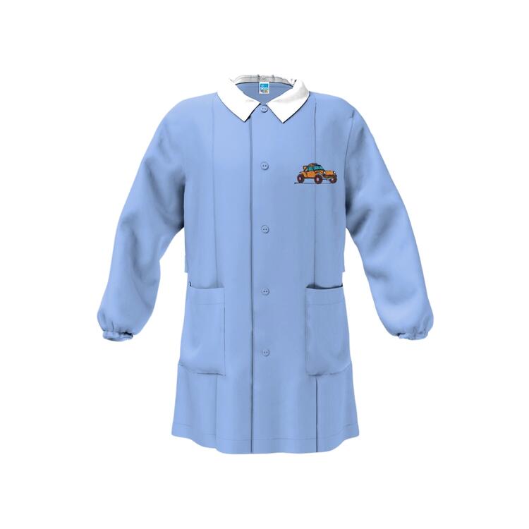 GREMBIULE SCUOLA BAMBINO SIGGI 33GR4393 RICAMO AUTO Siggi