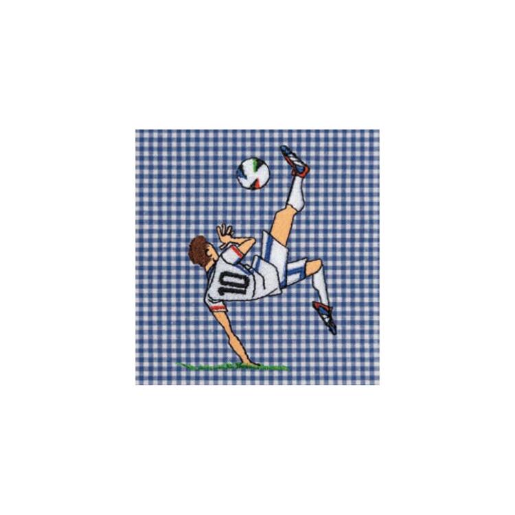 GREMBIULE SCUOLA BAMBINO SIGGI 33GR4403 RICAMO CALCIATORE Siggi