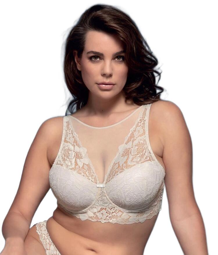 All lace and tulle padded top bra Lormar YourBody Star Top Lormar